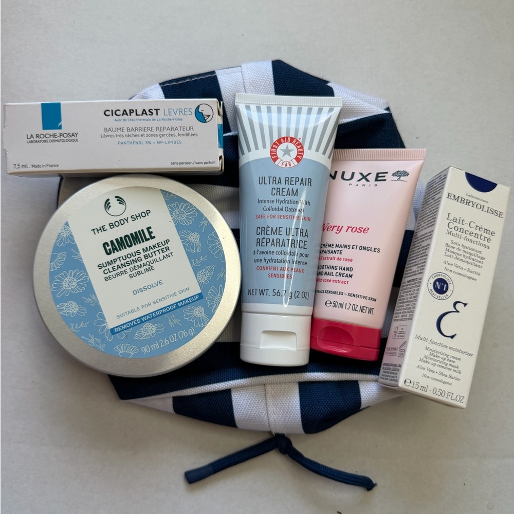 Sensitive Skin Comfort & Repair Set The Body Shop, Nuxe, First Aid Beauty